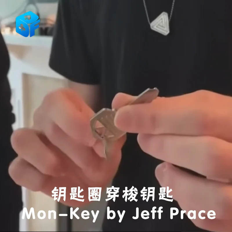 

Mon-Key By Jeff Prace Magic Tricks Gimmick Prop High-Precision Machining Key Magia Magician Close Up Illusion Mentalism Comedy