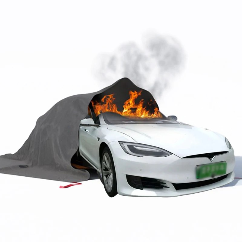 

3*4m 6*8m 4*4m 9*8m 10*10m High Temperature Electric Vehicle EV Car Fire Blanket