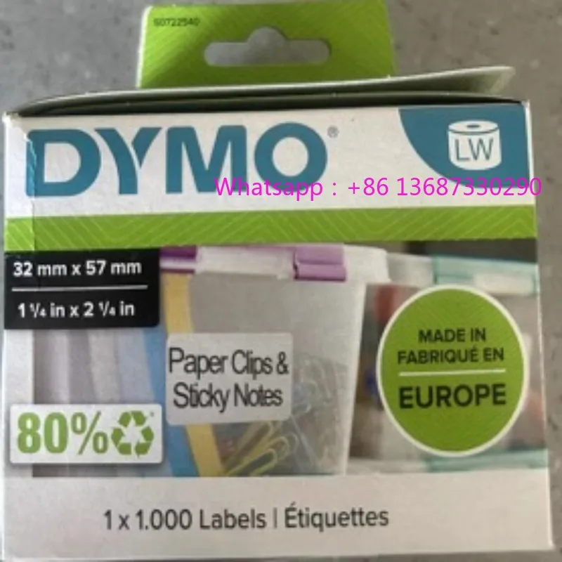 

DYMOLW450 550 бумага для этикеток со штрих-кодом 11354 термосерия SO7225 57 мм * 32 м