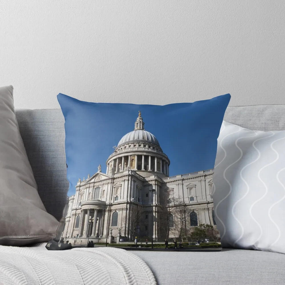 

St Paul's Cathedral Throw Pillow Luxury Sofa Cushions Pillow Case Christmas Sofa Covers For Living Room luxury decor pillow
