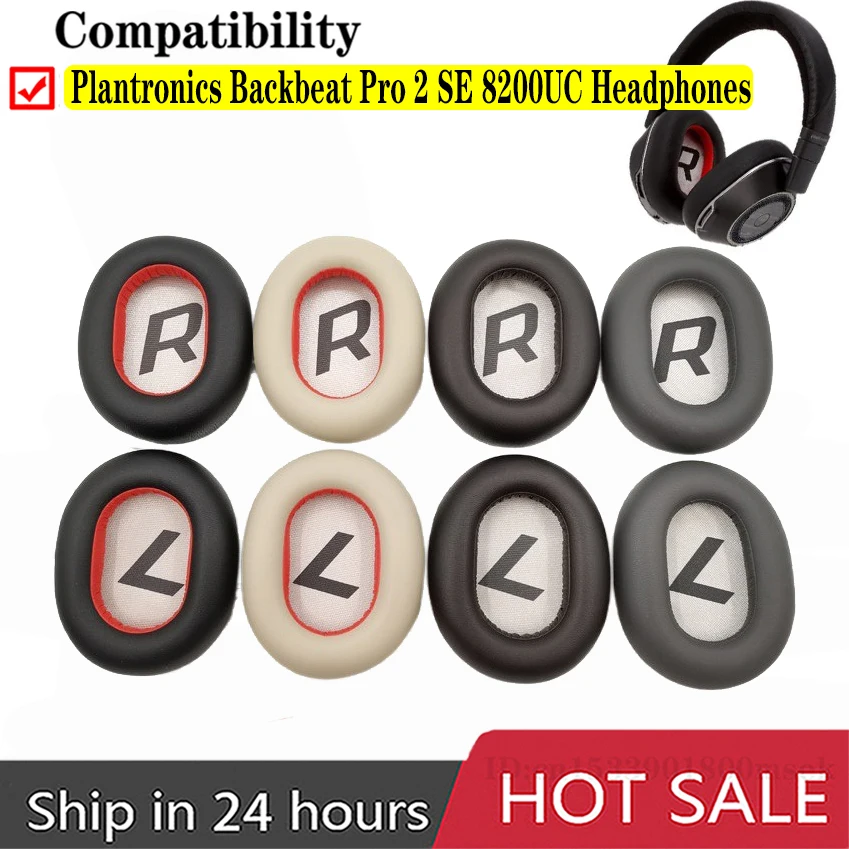 8200UC Ear Pads For Plantronics Backbeat Pro 2 SE Voyager 8200UC Headphones Soft Foam Ear Pads Cushions With Buckle