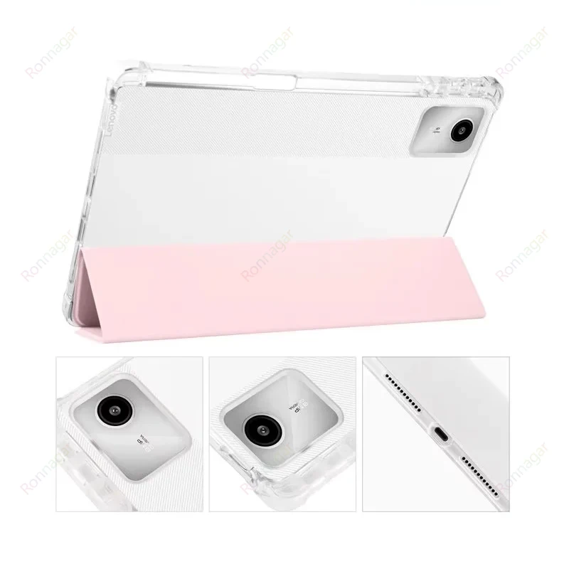 A-BEAUTY Roterende Case Compatibel met Samsung Galaxy Tab S8 Plus 2022 / S7 FE 2021 / S7 Plus 2020 12.4-Inch, Clear Schokbestendige Hoes, Automatisch Wekken/Slapen, Roze