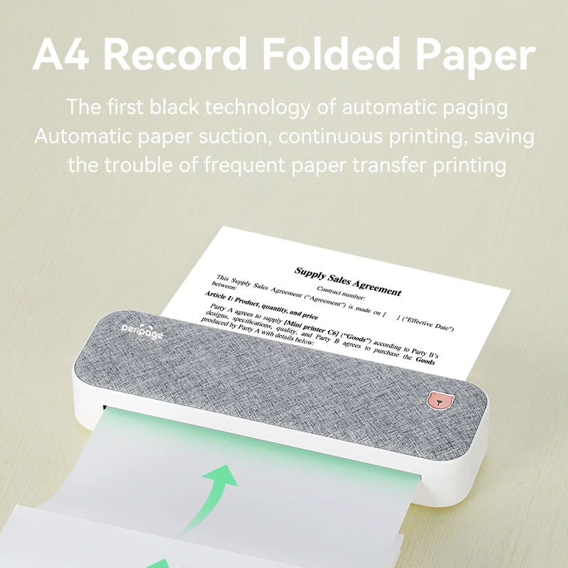 PeriPage A40 Bluetooth Printer Official Thermal Paper A4 210mm Thermal Fax Machine Paper Long Storage Thermal Paper