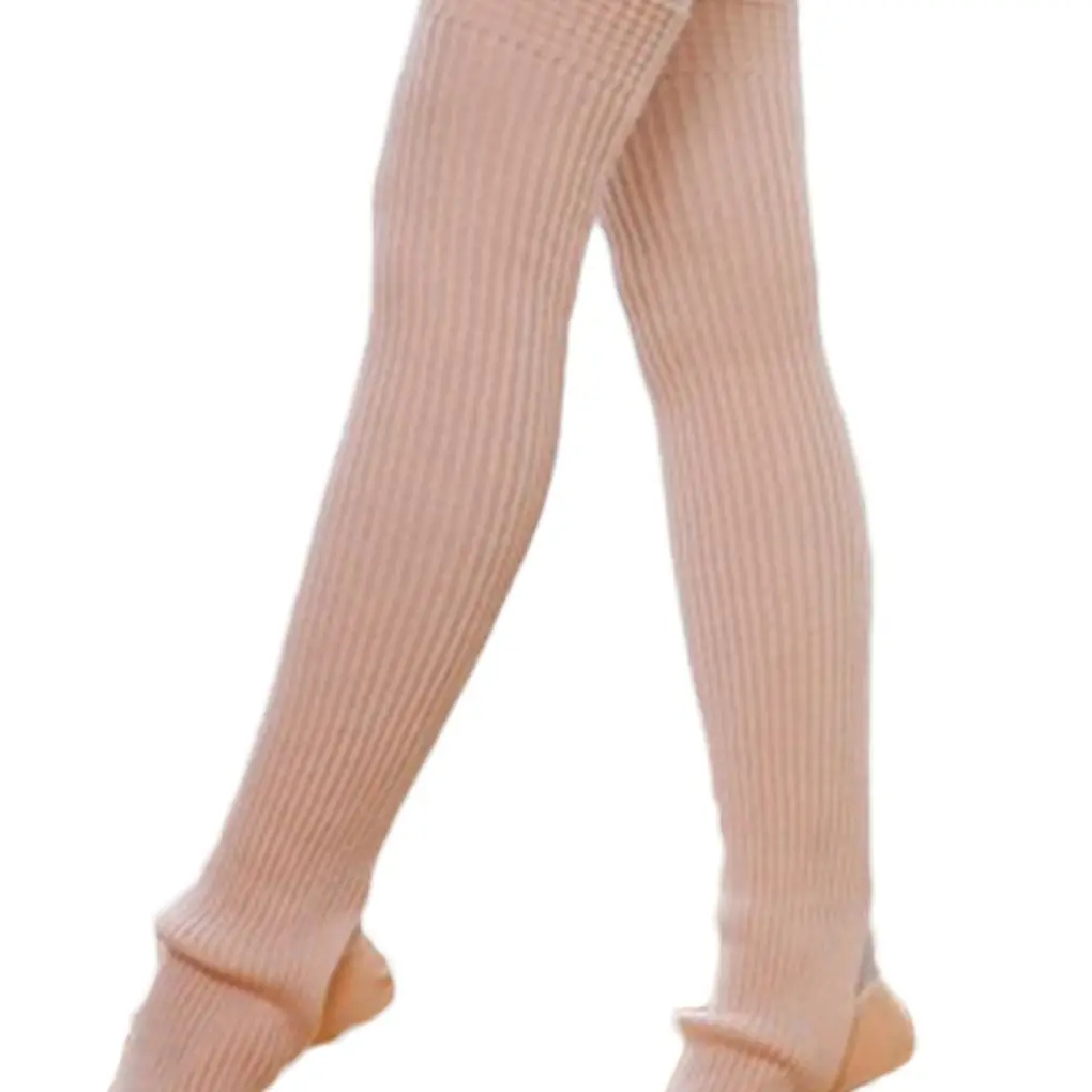 Adult Children Ballet Dance Socks Knitting Yoga Warm Latin Leggings Over-knee Stockings Hoseiry