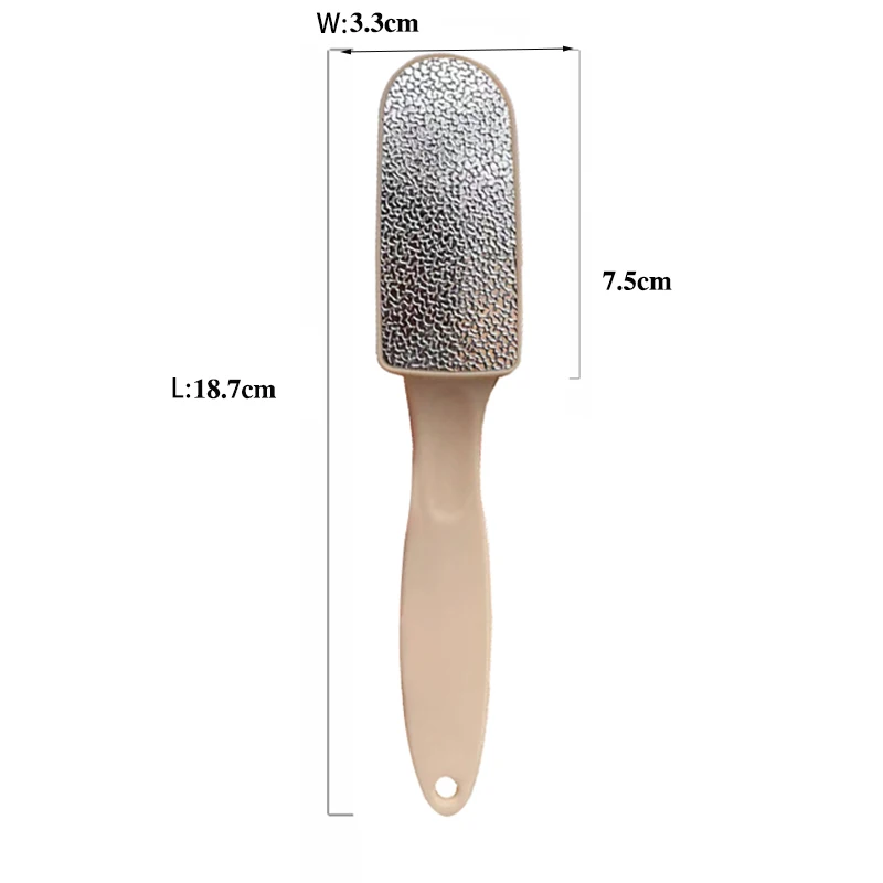 Factory wholesale white handle sandpaper white single side steel foot file