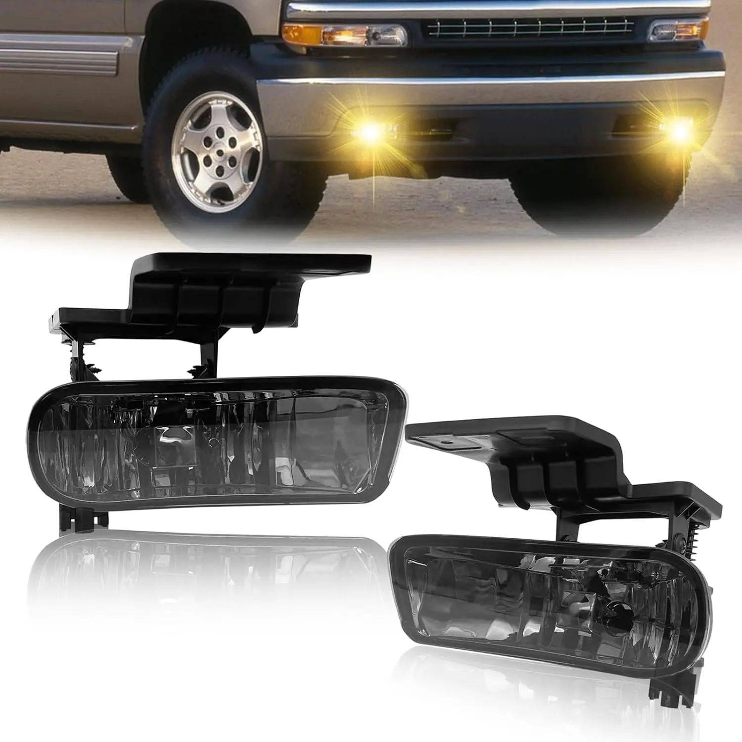 

For 1999-2002 Silverado 1500 2500 Halogen Fog Lights for 2001 2002 Silverado 1500HD 2500HD 3500 & 2000-2006 Tahoe Suburban 1500