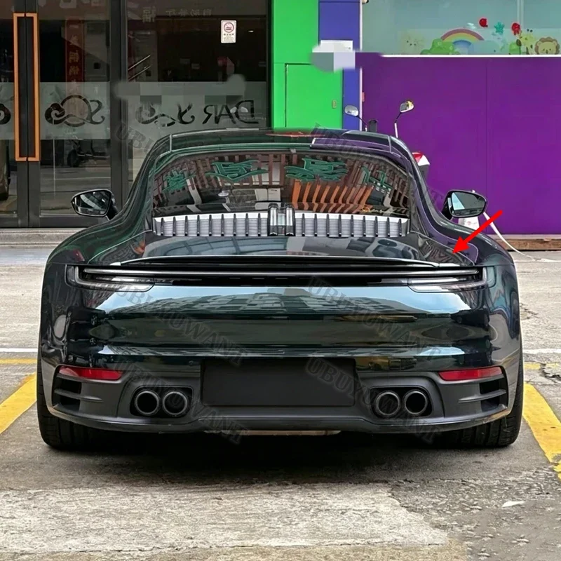 Für Porsche Carrera 992 High-Kick Heckspoiler Deckspoiler Heckflügel aus Kohlefaser Baujahr 2018-2021