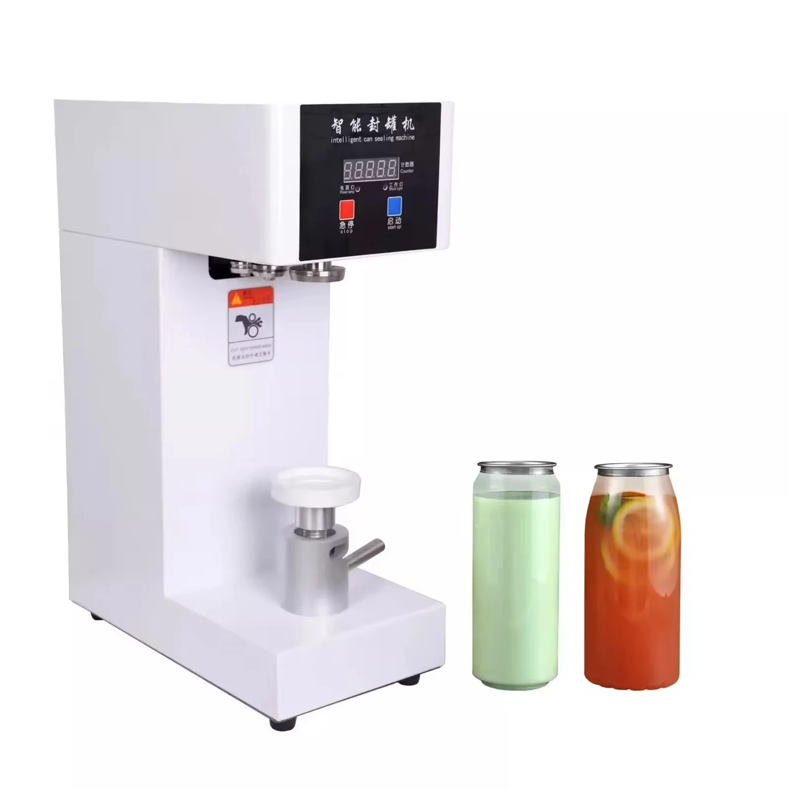 

QLS-180 Automatic milk tea shop beverage sealing machine, aluminum beer can sealing machine, cola sealing machine