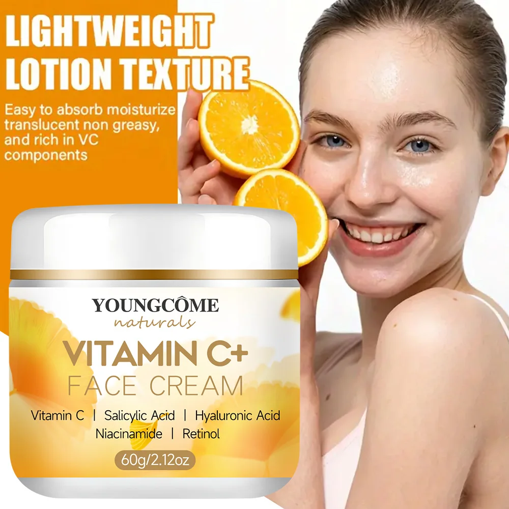 YOUNGCOMEN Vitamin C Face cream Retinol Moisturizing Firming Hyaluronic Lightening Repairing Smooth Skincare Whitening Creams