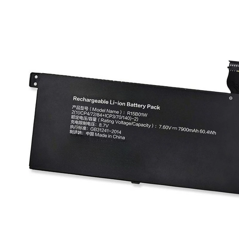 High Quality 7.6V 7900mAh R15B01W Rechargeable Battery For Xiaomi Pro i5 TM1707 TM1701 TM1701 171501-AQ 15.6 inch Series