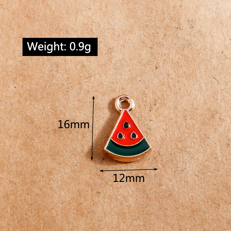 10 Stück süße Emaille-Frucht-Charms für die Schmuckherstellung, Kirsche, Ananas, Banane, Apfel, Charms, Anhänger für DIY-Halsketten, Ohrringe, Geschenk – Detail 32