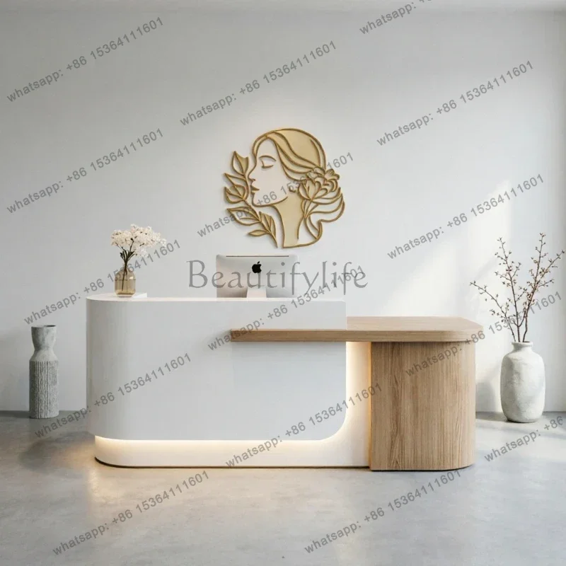 YJ Aesthetic Display Reception Desks Beauty Design Events Specialty Reception Desk Executive Luxury Empfangstresen Theke Furnitu