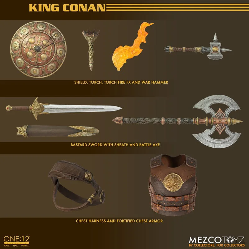 Original Mezco Toyota König Conan auf Lager Anime Action Collection Figuren Modell Spielzeug