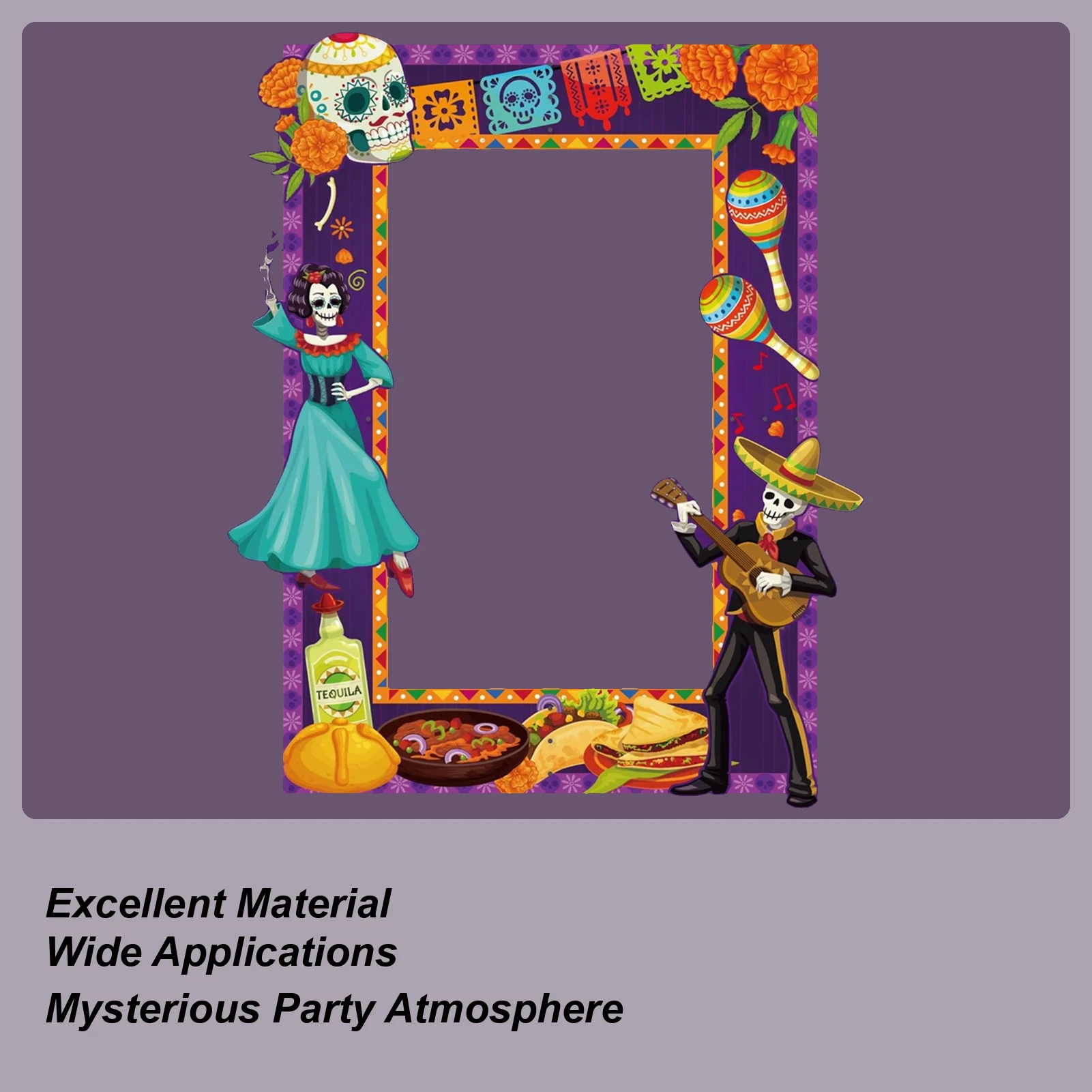 

Рамка для фотобудки Мексиканский фестиваль реквизит для фотосъемки День мертвых украшения для взрослых детей школьная деятельность карнавальная сцена