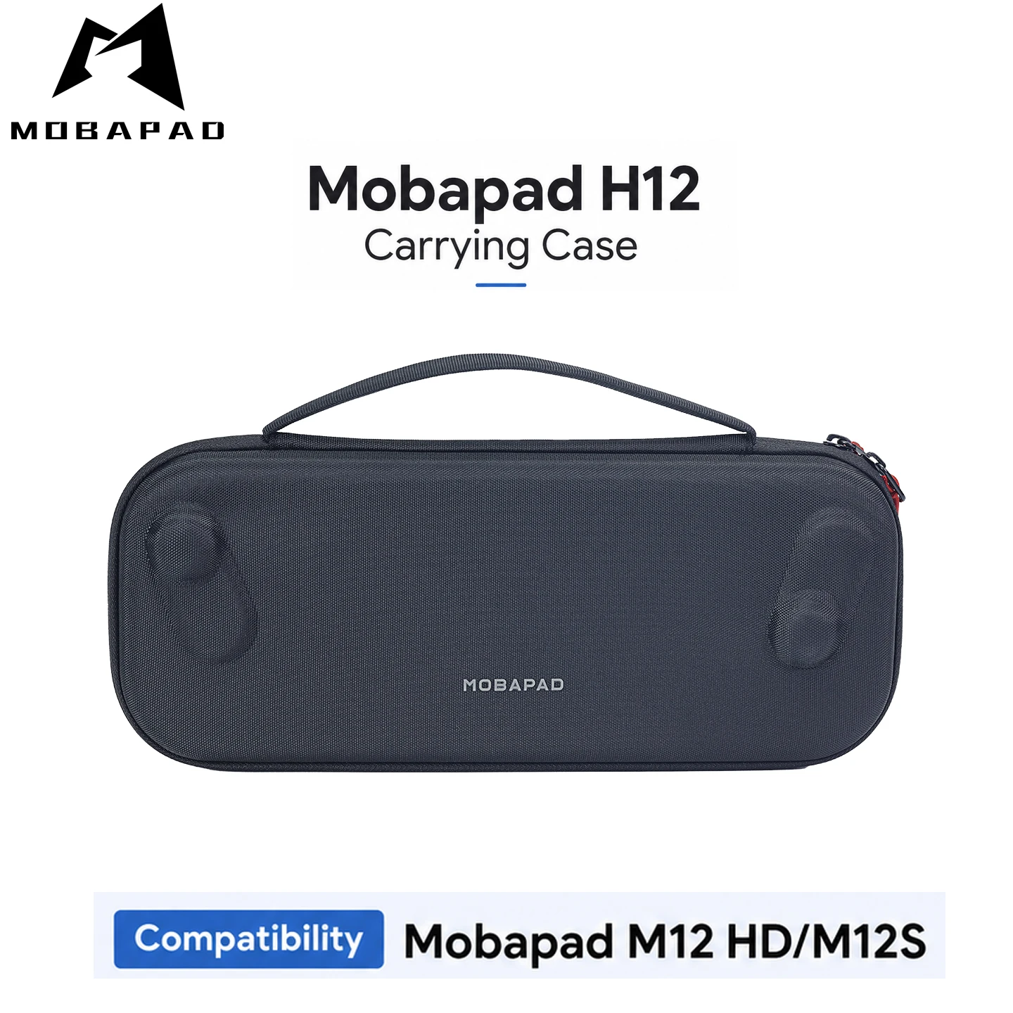 Mobapad H12 Carrying Case Storage Bag for Mobapad M12 HD/M12S & Switch 2 Zipper Shell Shockproof Protective Cover Game Accessory