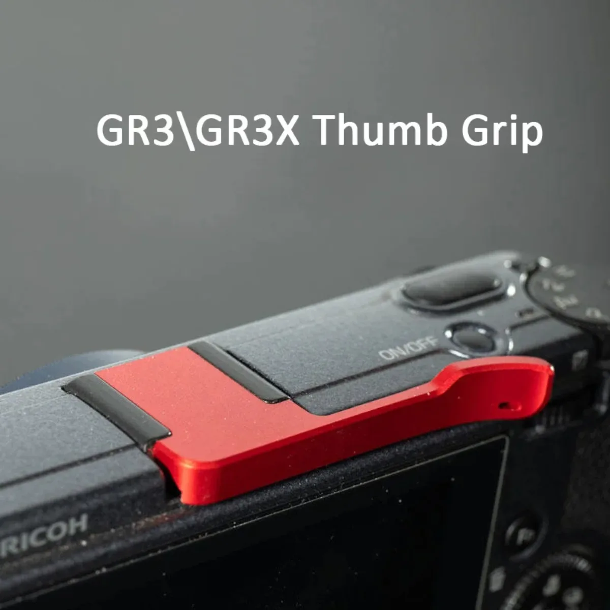 Metallo antipolvere fotocamera poggiapollice impugnatura per dito hot shoe copertura obiettivo adattatore anello di protezione per Ricoh GR3 GRIIIX GR3X accessori