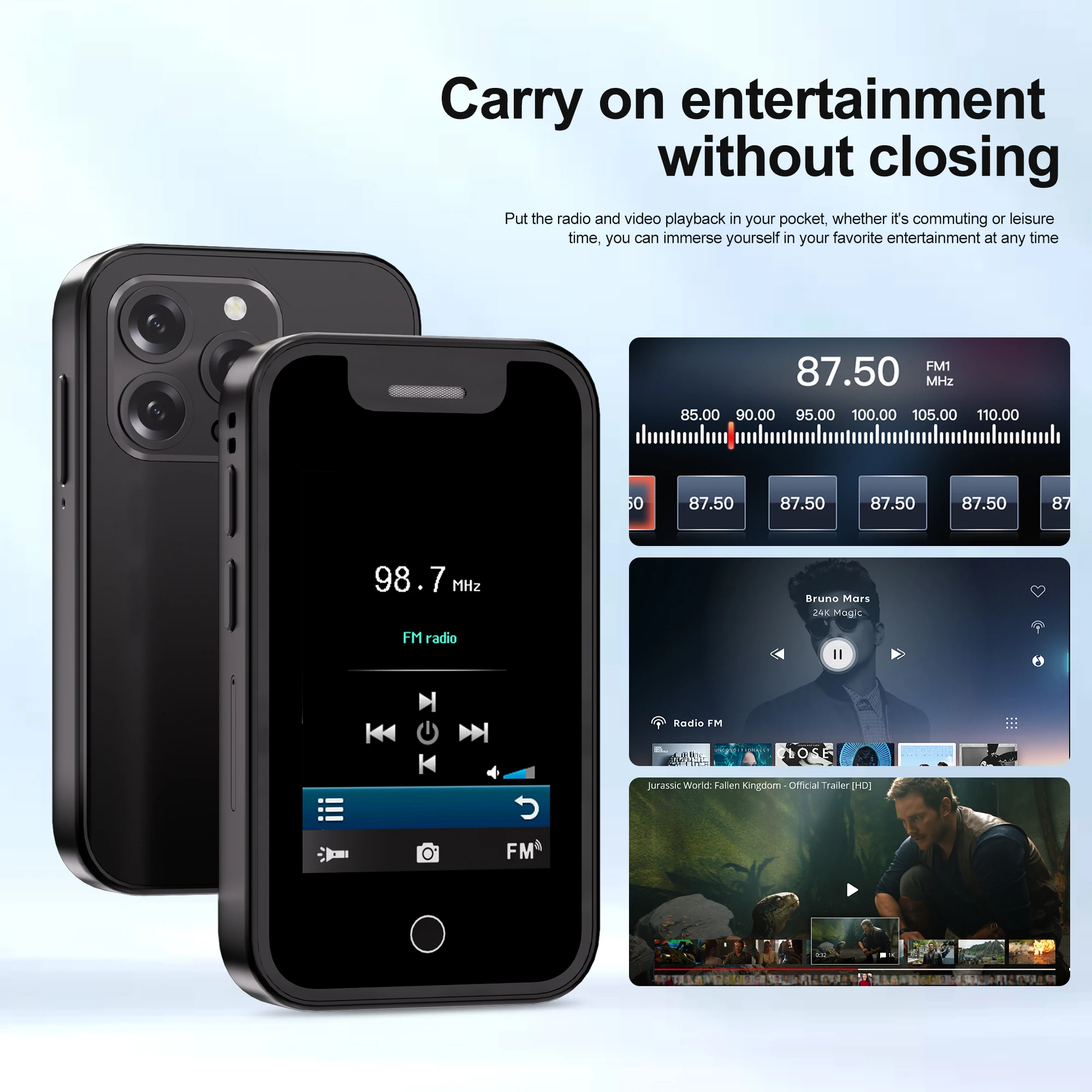 SERVO BM16 PRO Touch Screen Mini Mobile Phone Magic Voice Call Recording Flashlight Dual SIM Standby 2G Small Pocket Cellphones
