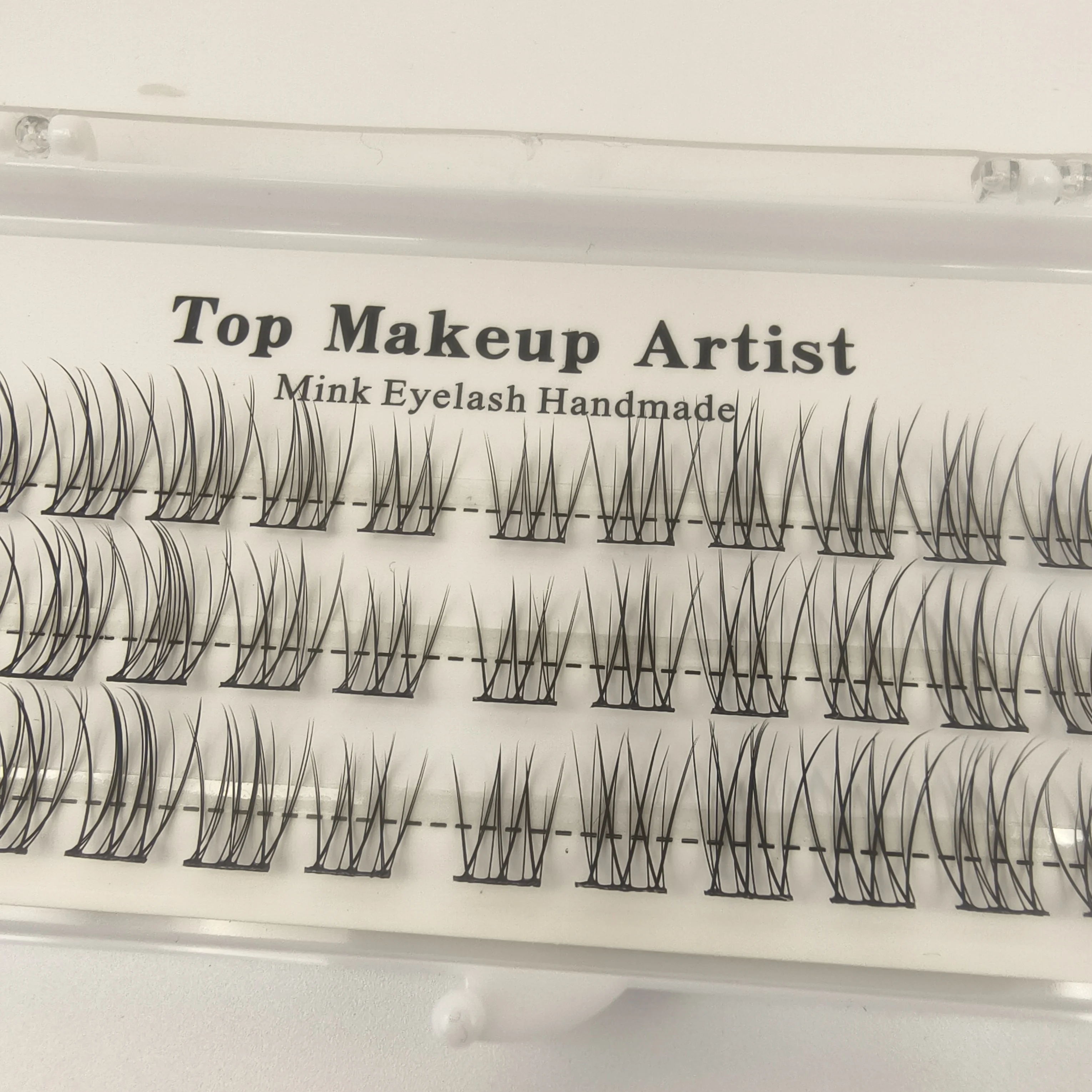 RB001 Handgefertigte Wimpernverlängerung, segmentierte falsche Wimpern, Cluster-Wimpernbündel, weiche Wimpernbänder, Make-up-Wimpern – Detail 5