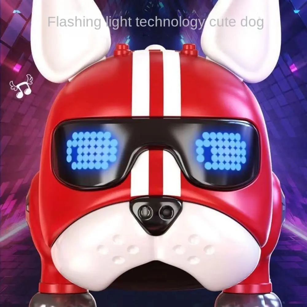 Cão Robô Inteligente Elétrico, Pet Virtual com Violento Claro, Música ABS, Bebê