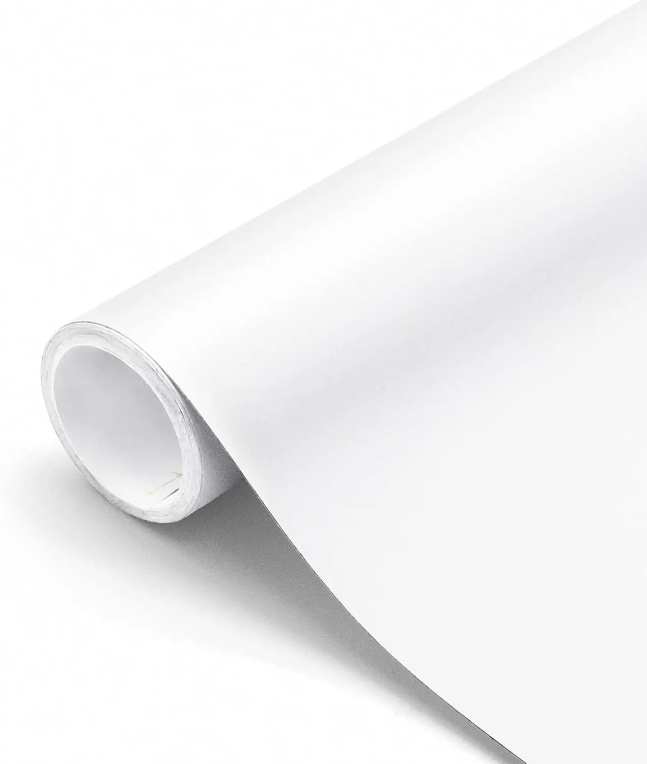 

16"x78.7" Matte White Peel and Stick Wallpaper, Self Adhesive Contact Paper, Removable Vinyl Film for Countertops Cabinets Furniture