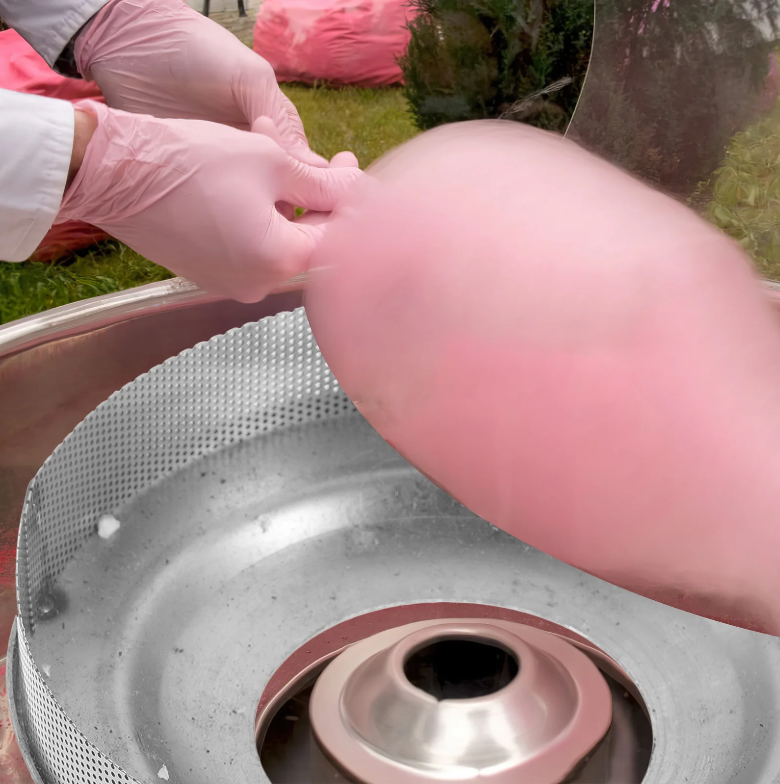 

Stainless Steel Cotton Candy Machine Mesh Cover Bowl Replacement Cotton Candy Accessory Sugar Dispenser Part