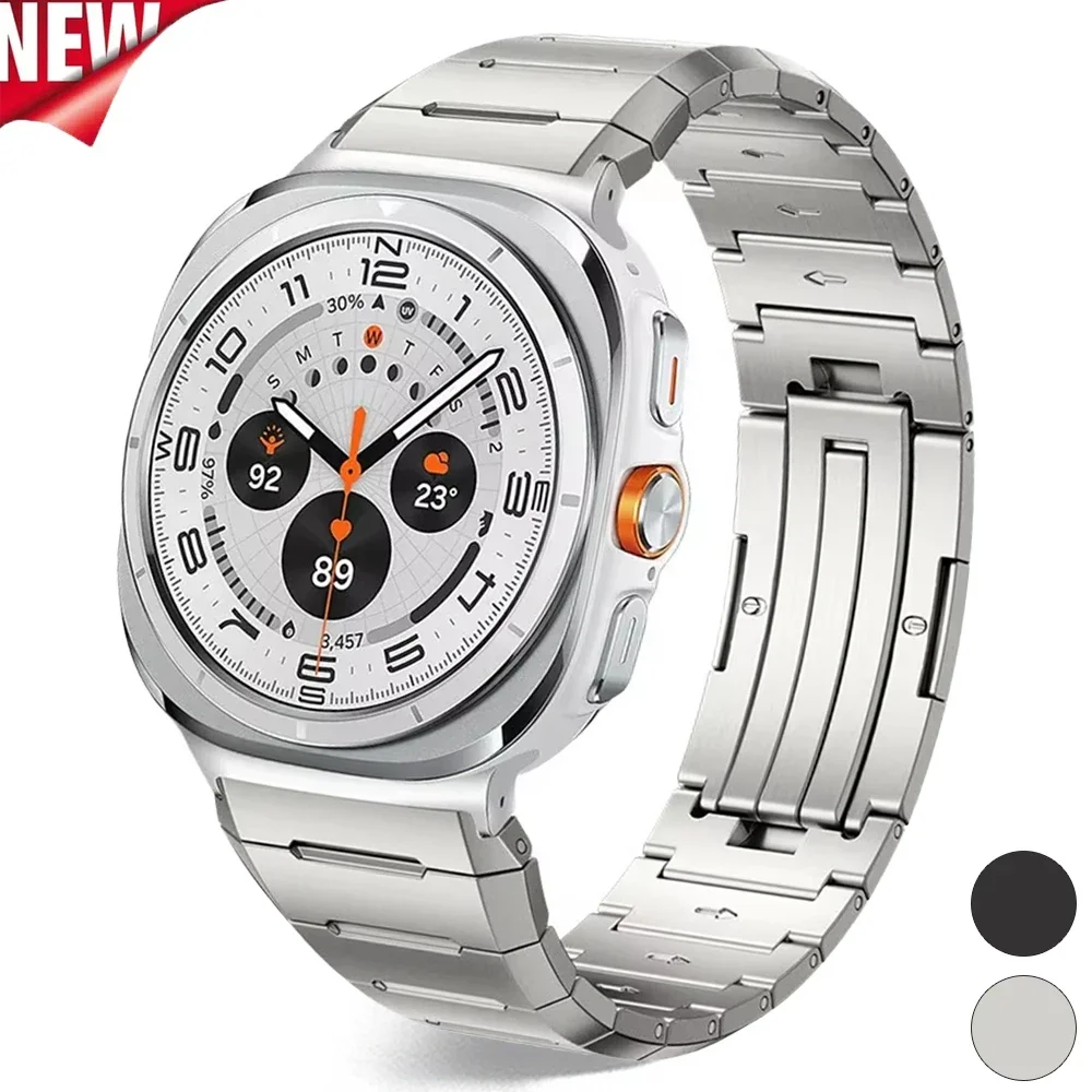 

Metal Stainless Steel Strap for Samsung Galaxy Watch Ultra 7 47mm Luxury Men Band for GALAXY WATCH 47MM ultra 7 No Gaps Bracelet