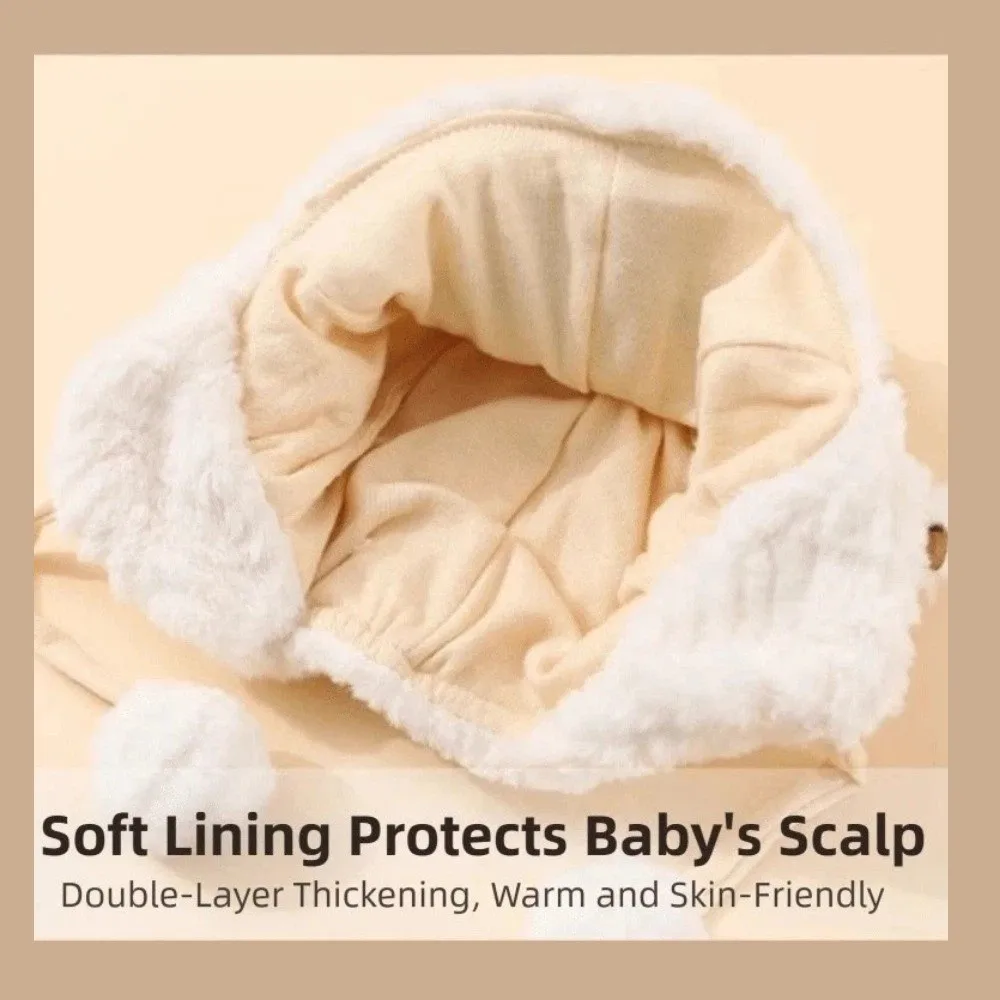 Engraçado kawaii criança ovelha chapéu engrossado proteção de orelha bonito chapéu de ovelha à prova de frio respirável dos desenhos animados gorro bonés temporada de inverno