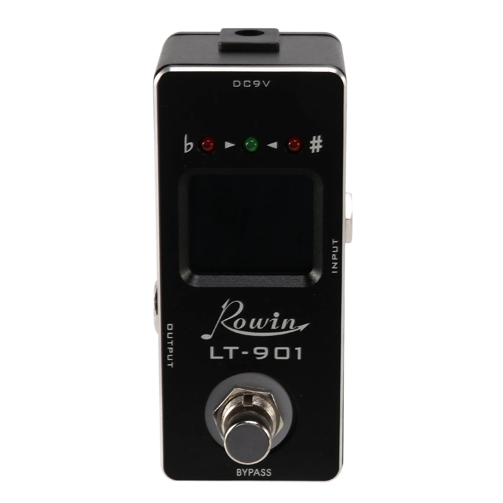 Rowin Lt-901 Guitar Tuner Effect Pedal Mini Chromatic True Bypass Lcd Display Digital Pedal Guitar Parts Accessories