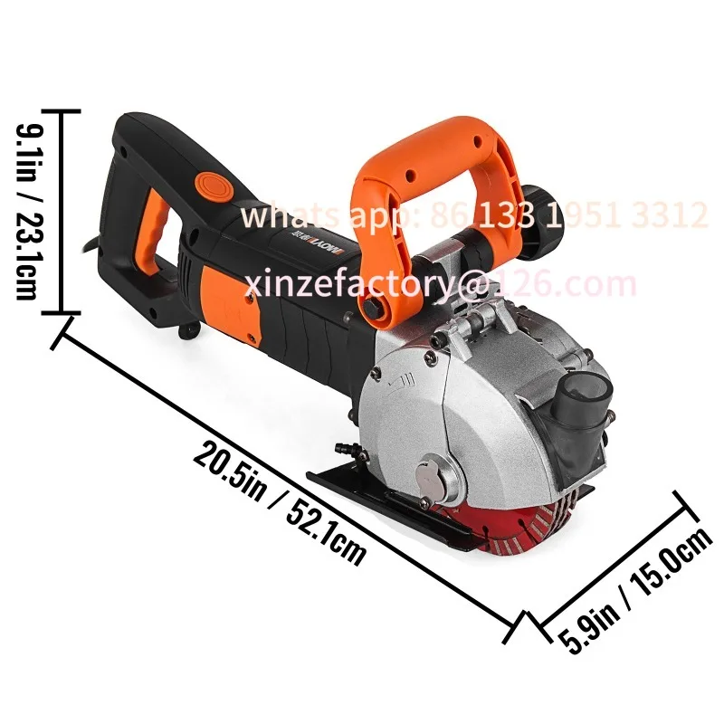 

Customizable Groove Cutting Machine Max Load 4KW 4.8KW Steel Concrete Circula SucceBuy 115mm 133mm Electric Wall Chaser Seamless