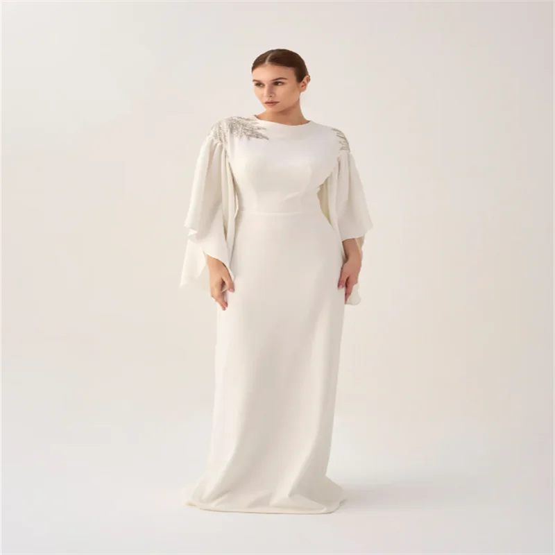 

Платья на день рождения, роскошные элегантные платья для выпускного вечера 2025 года, длинное вечернее платье с круглым вырезом, атласное длинное вечернее платье в Дубае, индивидуальная кепка Gale