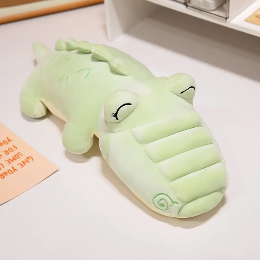 Stuffed Animal Crocodile Plush Toy Pendant Hugging Pillows Green Stuffed Crocodile Dolls Cartoon Soft Crocodile Throw Pillows
