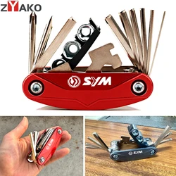 For SYM CRUISYM GTS 300 i ADXTG 400 125 ADX 300 125 JETX 150 125 MAXSYM 400 Motorcycle CNC Multi Tool Repair Screwdriver Set