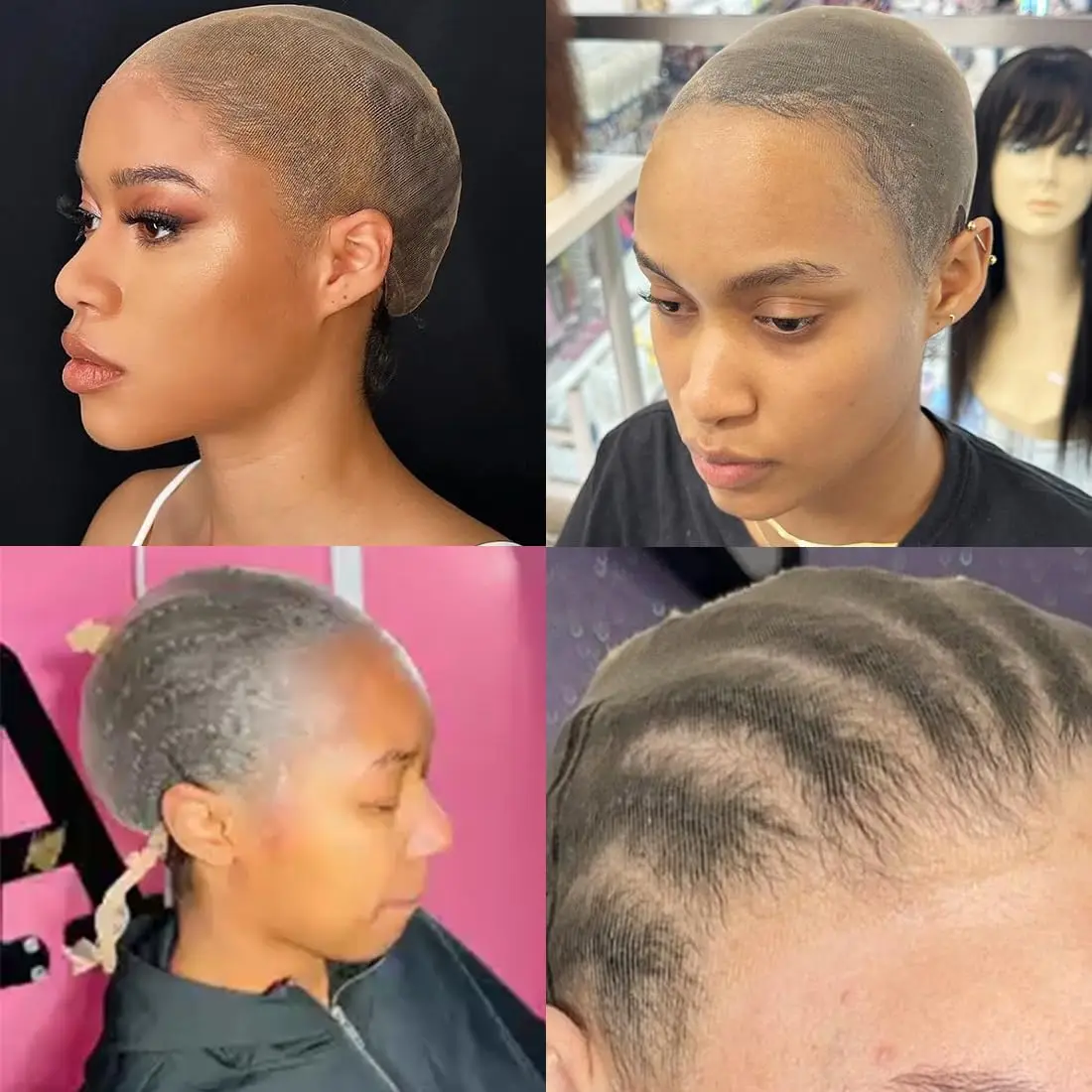 قبعات شعر مستعار عالية الدقة غير مرئية عالية الجودة شفافة HD شبكات الشعر نسج النايلون بسط الدانتيل قبعة شعر مستعار أمامي للنساء الرجال ﻿