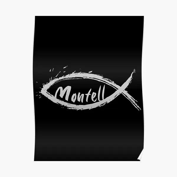 Montell Fish Light Ichthys  Poster Art Vintage Painting Funny Home Modern Decoration Print Picture Mural Room Wall No Frame