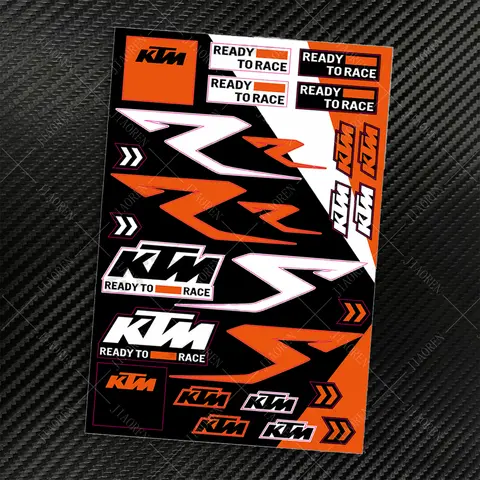 10 best sales KTM-klistermärkessats - №2