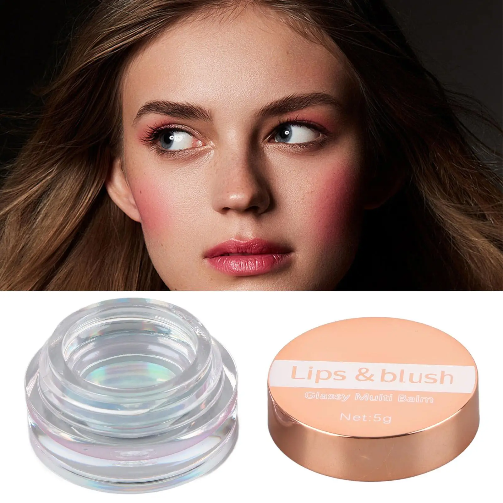 Color change Cream Blush 0.2oz - Glitter Waterproof Moisturizing Rouge per una lunga durata per il trucco