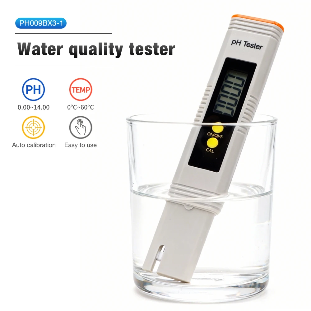 Digital PH Meter Pen Water Quality Tester Accuracy 0.01 PH Temp Test Aquarium Pool Drinking Water Detector 0-14pH