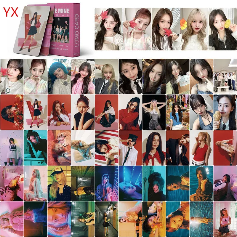 KPOP IVE LOVE DIVE ELEVEN Druo Cards, Album Photo, LIZ Girls Group, Eleven GérCollection Gift Postcards, Photo Card, 55Pcs per Set
