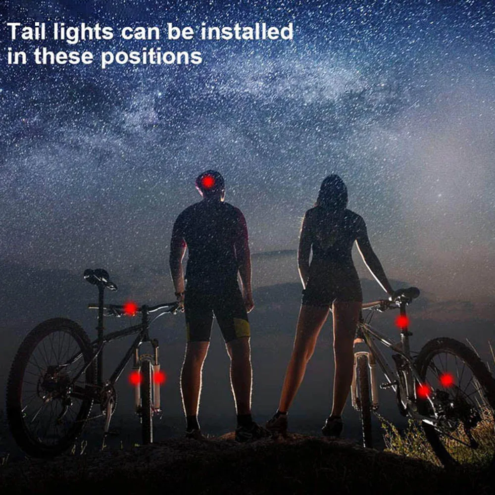 100 Lumens Bike Tail Light USB Rechargeable LED Powerful Bicycle Rear Lights Bicycle Lamp Accessories MTB Bike Cycling Lights