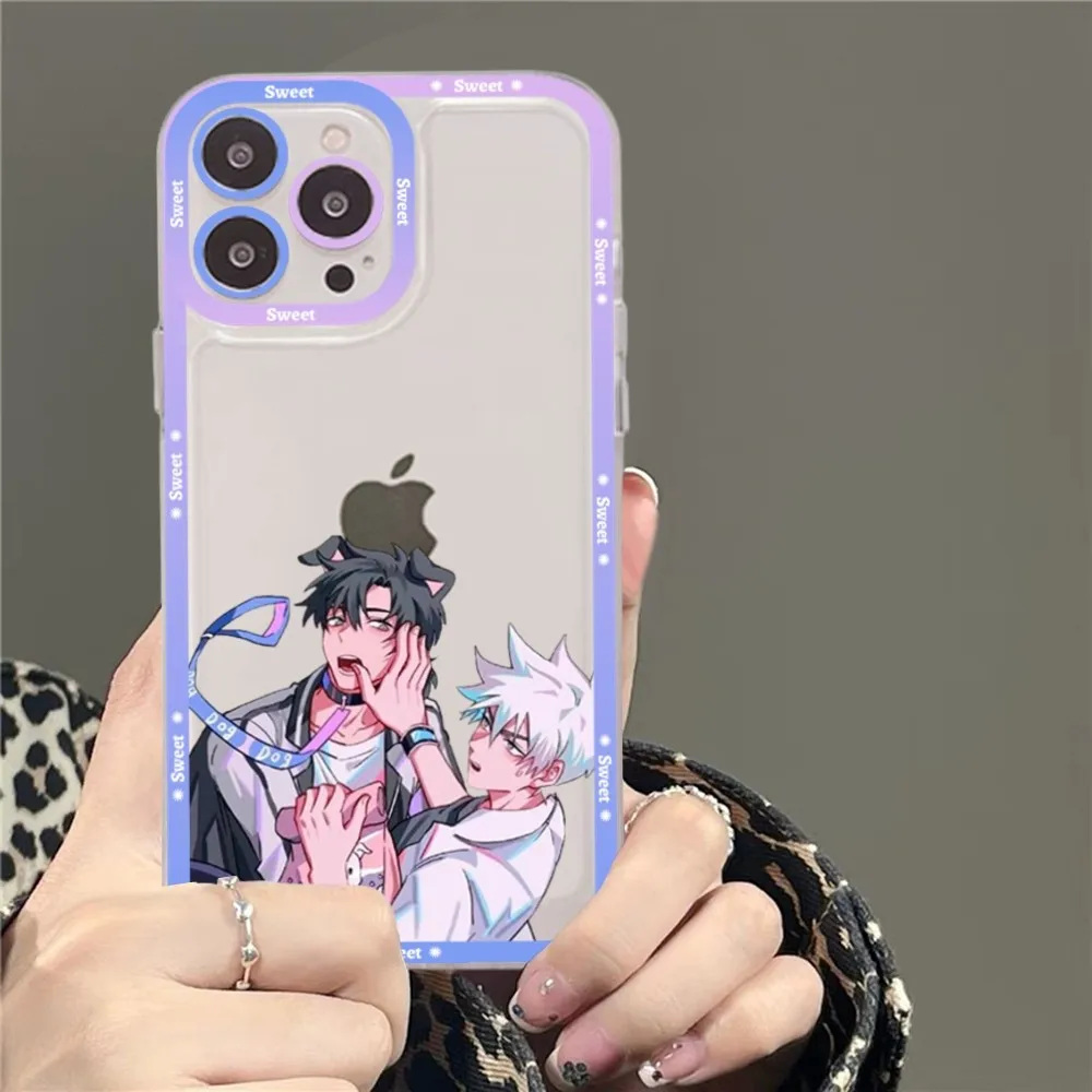 Anime Link Click Time Agent Phone Case For iPhone 15 11 12 13 14 Mini Pro Max XR X XS TPU Clear Case