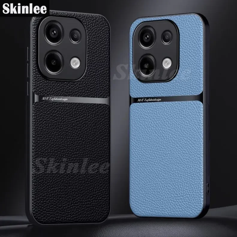 For Redmi Note 13 4G/5G Magnetic Car Case Cover Redmi Note 13 5g 13 note 4g Capas Shockproof Phone Back TPU Soft Leather Fundas