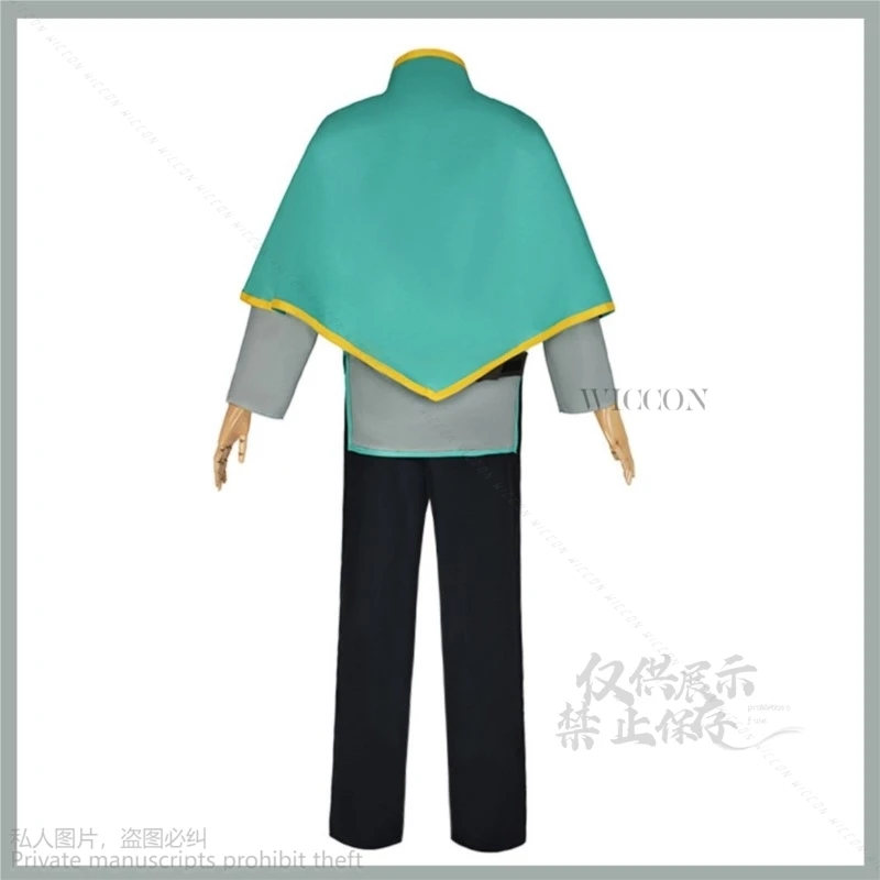 Anime - An Explosion On This Wonderful World! Satou Kazuma Cosplay Costume Wig Combat Uniform Cloak Man Carnival Suit