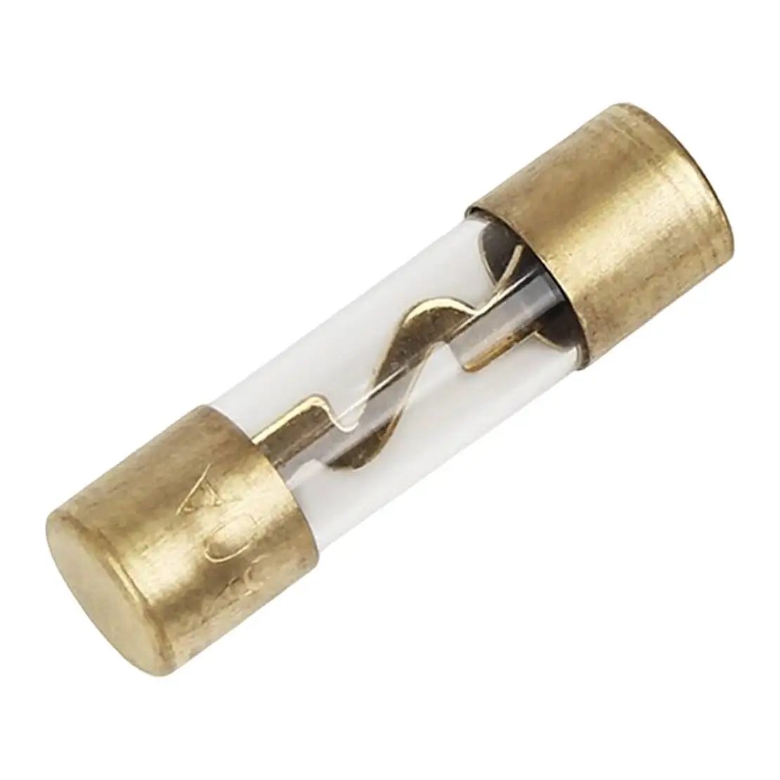 60 Amp Gold Plated Glass Inline AGU Fuse Fit For Car Audio Video Stereo