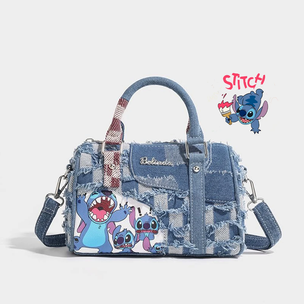 Stitch New Disney Y2K Handbag Ladies Original Luxury Brand Fashion Ladies One Shoulder Messenger Bag Large Capacity Cartoon Gift