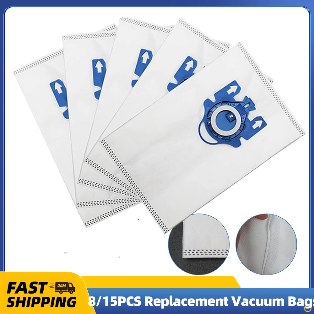 Replacement Vacuum Bags Dust Filtration Compatible w/ Miele/Fjn/GN Hyclean 3D S8340/S838/S844/S846 Automatic Dirt Disposal Bags