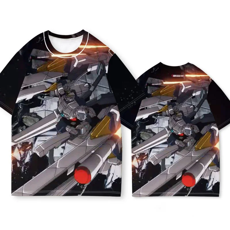 เสื้อยืดลายอนิเมะ Pain Suit Mobile Suit Gundam เสื้อยืดเด็กผู้ชาย เสื้อยืดฤดูร้อน เสื้อยืดลำลองสไตล์สตรีท Mobile Suit Gundam