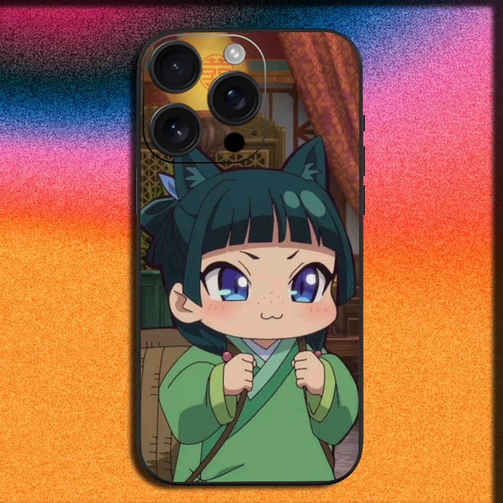 The Apothecary D-Diaries Maomao Phone Case For iPhone 16,15,14,13,12,11,Pro,XS,Max,XR,Plus,SE,Mini Soft Black Cover - Image 6