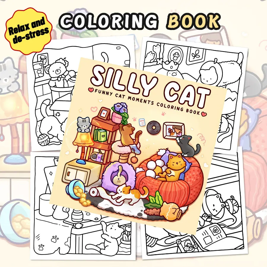 Fantasy Buddies Coloring Book: With charming illustrations, it can relieve stress and inspire creativity!