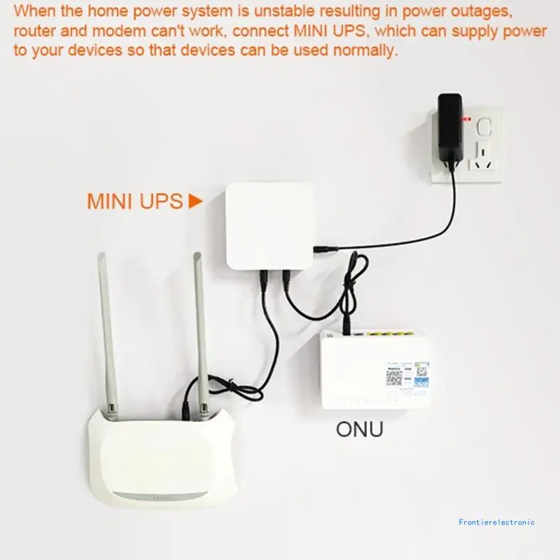 13200mah UPS Uninterrupted Power Supply 5V 9V 12V 19V Multiple Output for Wireless Router Modem LED Light CCTV Camera