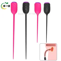 Urethral Sounding Vibrators 10 Speed Urethral Dilators Catheters Silicone Insert Penis Plug Sex Toys For Adult Men Urethra Plug